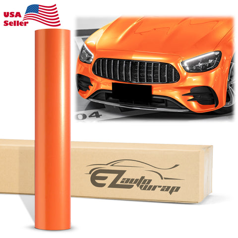 Coral Gloss Gold Orange Vinyl Wrap
