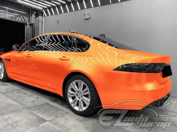 Coral Gloss Gold Orange Vinyl Wrap