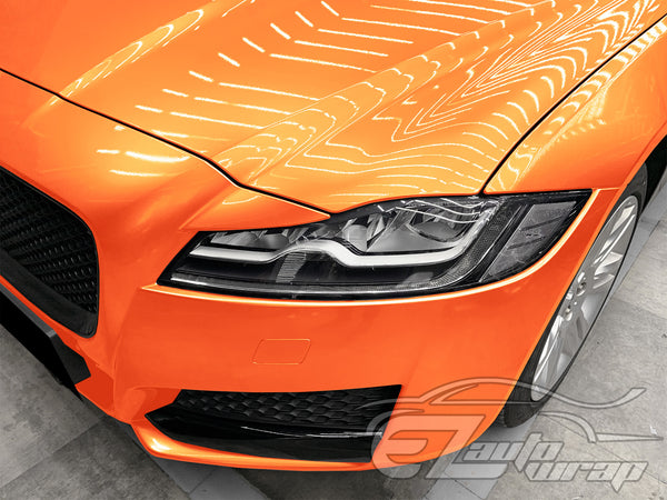 Coral Gloss Gold Orange Vinyl Wrap