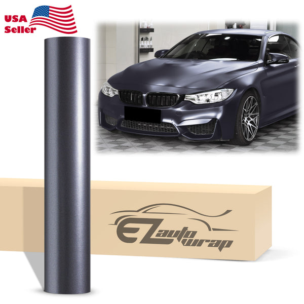 Matte Metallic Satin Pearl Charcoal Gray Vinyl Wrap