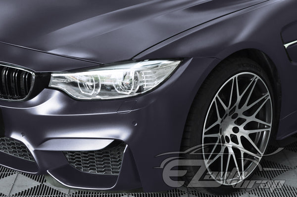 Matte Metallic Satin Pearl Charcoal Gray Vinyl Wrap