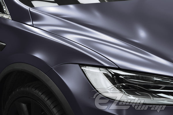 Matte Metallic Satin Pearl Charcoal Gray Vinyl Wrap