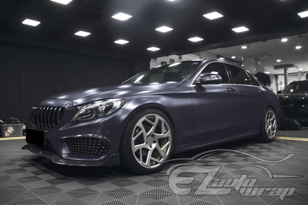 Matte Metallic Satin Pearl Charcoal Gray Vinyl Wrap