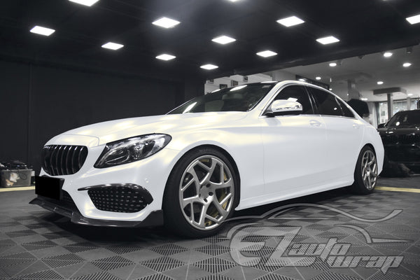 Matte Metallic Satin Pearl Platinum Silver Vinyl Wrap