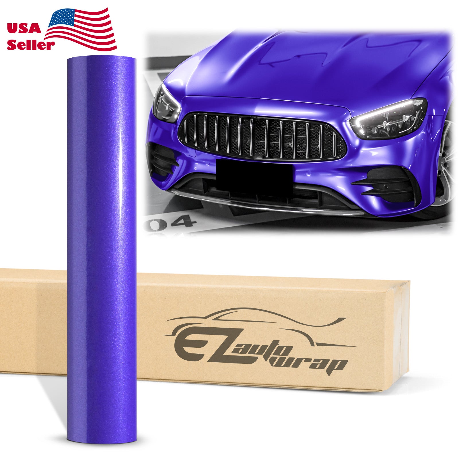 Super Gloss Metallic Purple Vinyl Wrap