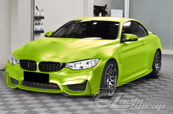 Matte Metallic Satin Pearl Lime Green Vinyl Wrap
