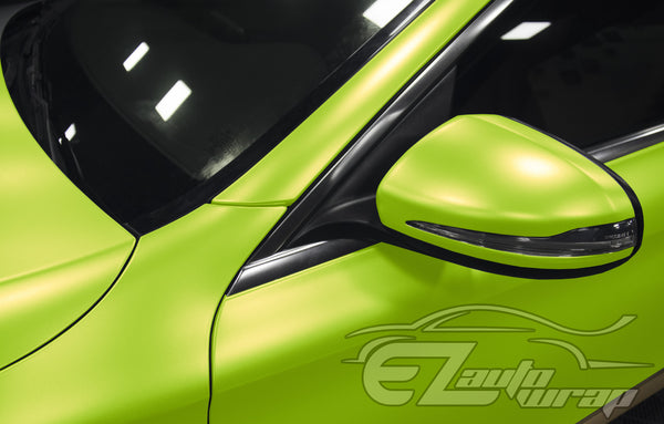Matte Metallic Satin Pearl Lime Green Vinyl Wrap