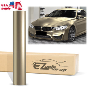 Matte Metallic Satin Pearl Champagne Gold Vinyl Wrap