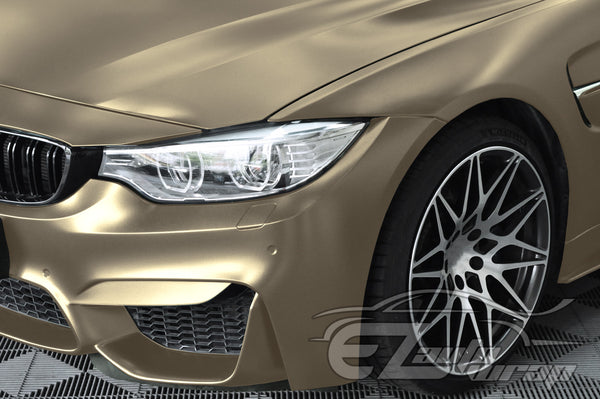 Matte Metallic Satin Pearl Champagne Gold Vinyl Wrap