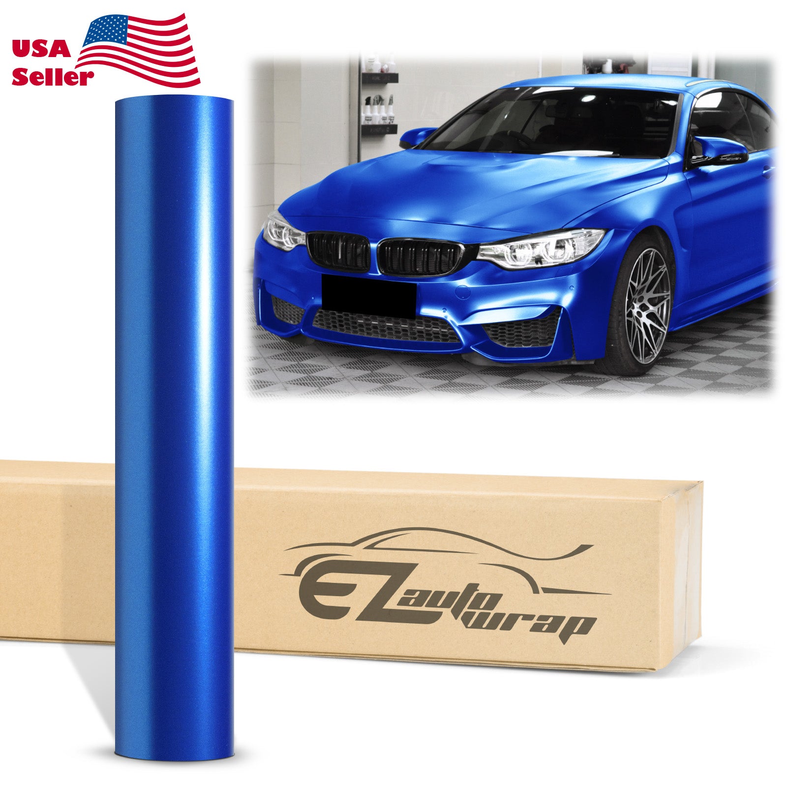 Matte Metallic Satin Pearl Royal Blue Vinyl Wrap