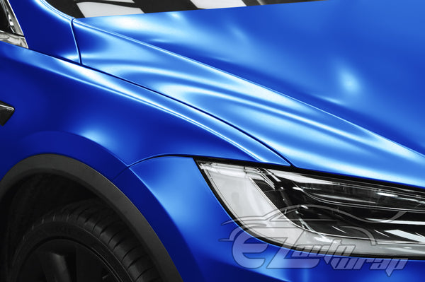 Matte Metallic Satin Pearl Royal Blue Vinyl Wrap