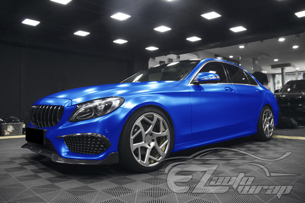 Matte Metallic Satin Pearl Royal Blue Vinyl Wrap