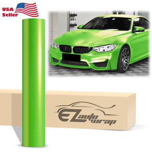 Coral Matte Gold Green Metallic Vinyl Wrap