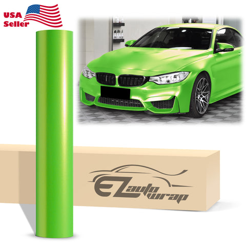 Coral Matte Gold Green Metallic Vinyl Wrap