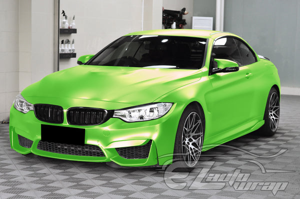 Coral Matte Gold Green Metallic Vinyl Wrap
