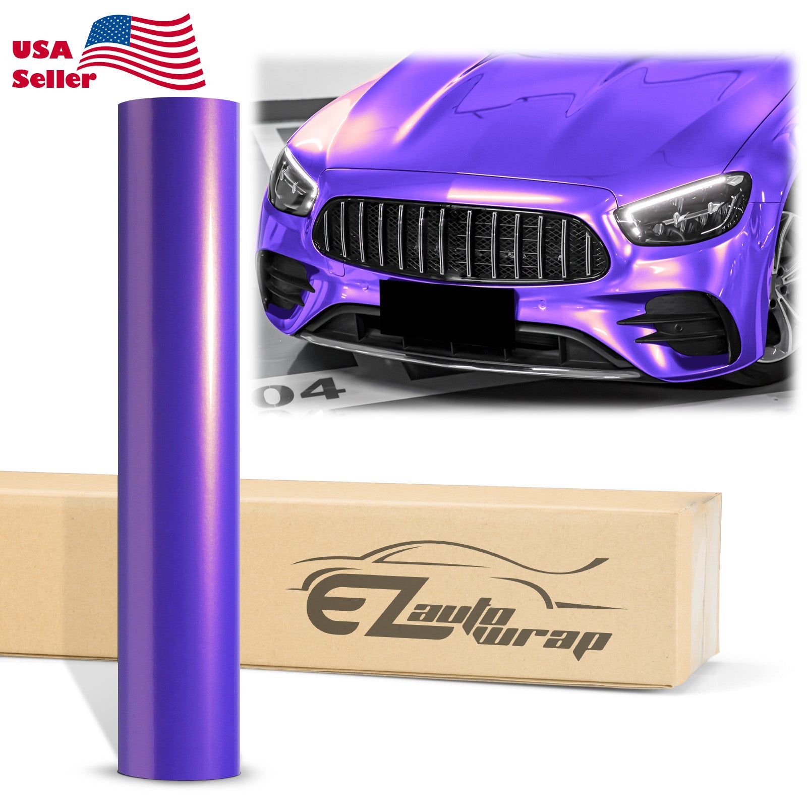 Coral Gloss Gold Purple Vinyl Wrap