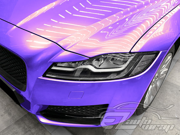 Coral Gloss Gold Purple Vinyl Wrap