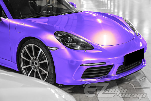 Coral Gloss Gold Purple Vinyl Wrap
