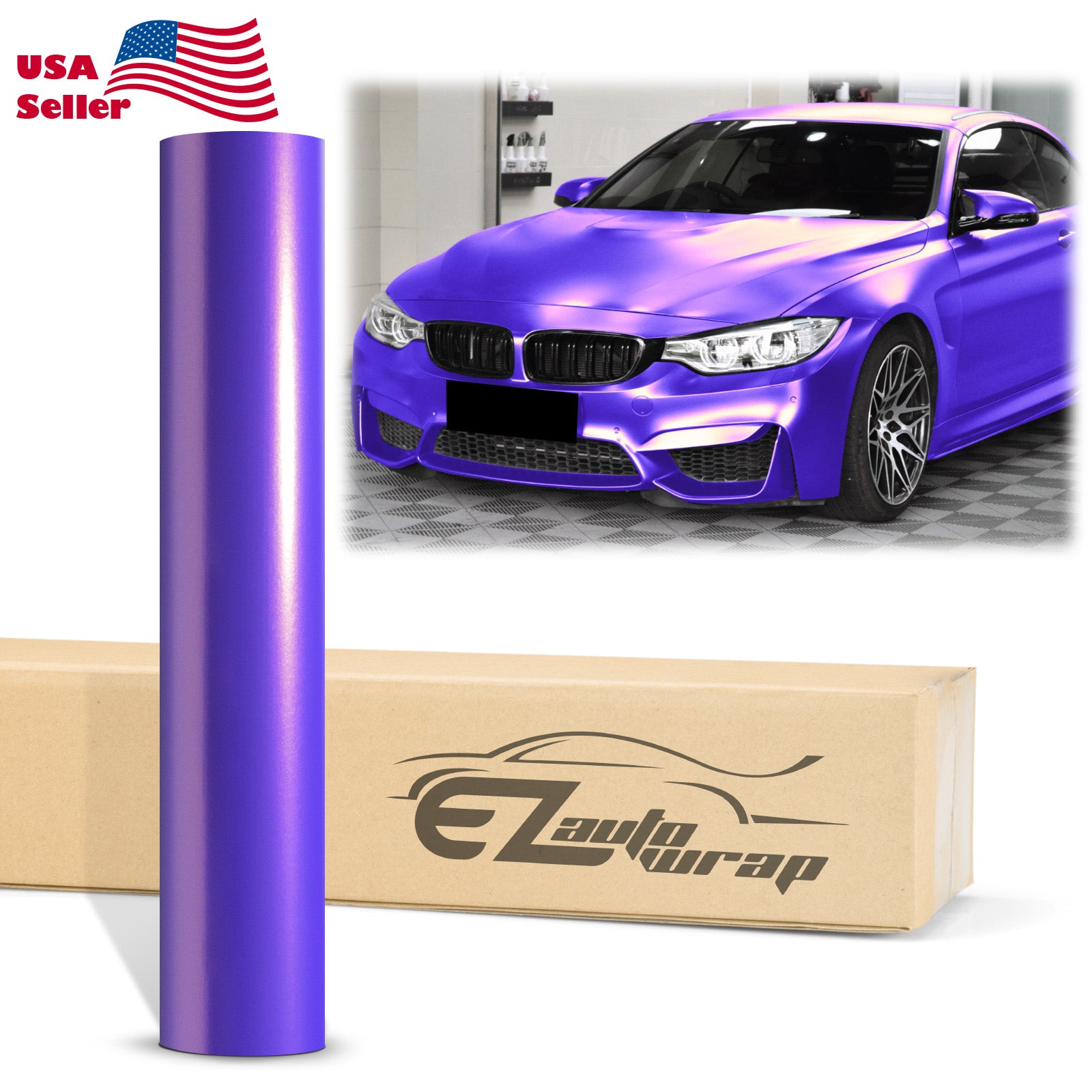Matte Metallic Satin Pearl Purple Vinyl Wrap