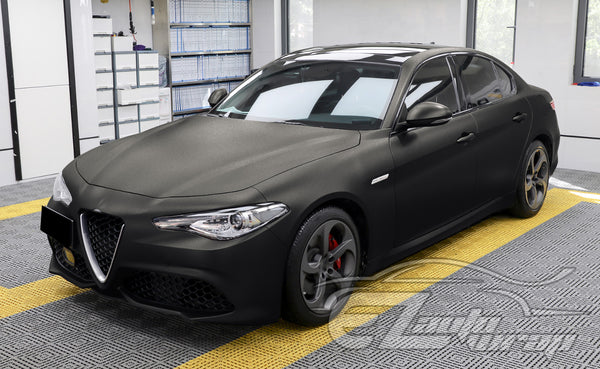 Matte Metallic Foggy Black Vinyl Wrap