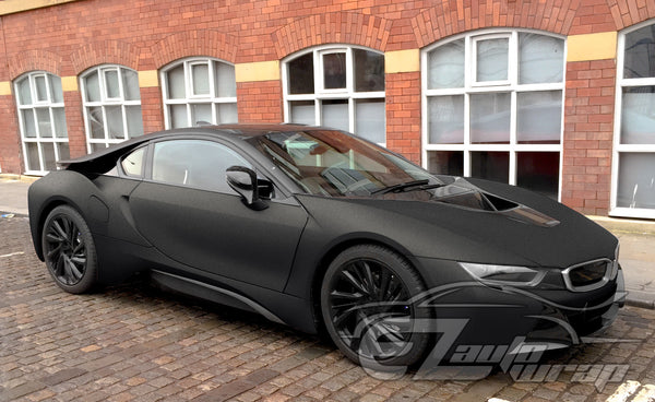 Matte Metallic Foggy Black Vinyl Wrap