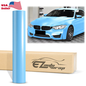 Matte Metallic Satin Pearl Light blue Vinyl Wrap