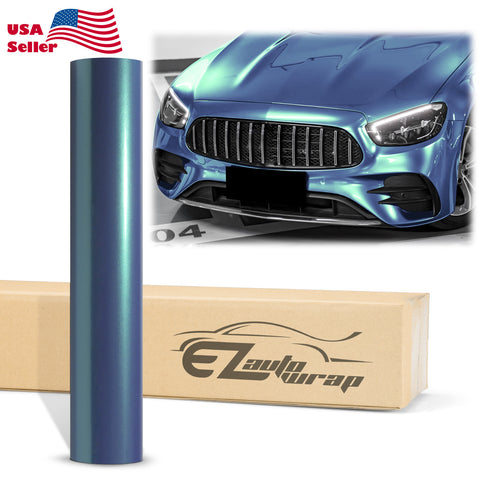 Coral Gloss Peacock Green Vinyl Wrap