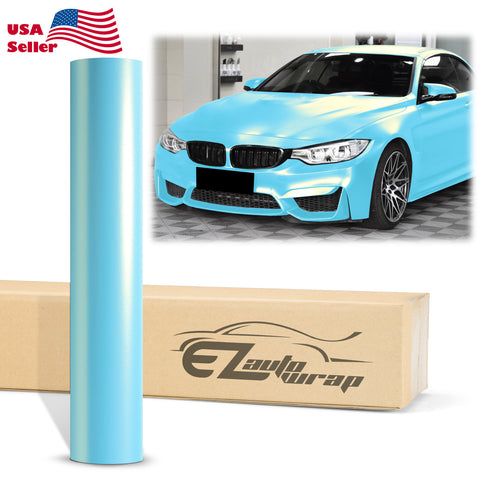 Coral Matte Coral Blue Gold Metallic Vinyl Wrap