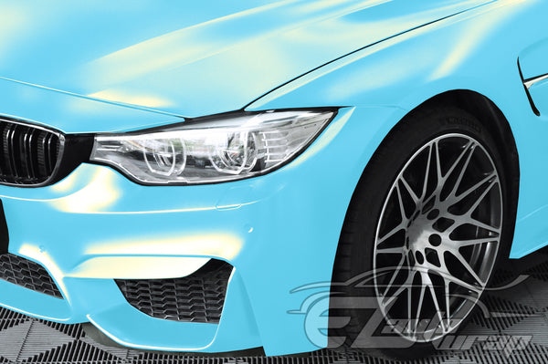 Coral Matte Coral Blue Gold Metallic Vinyl Wrap