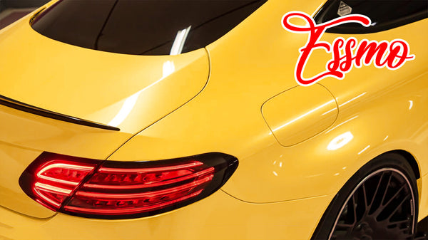 PET Super Gloss Metallic Cyber Yellow Vinyl Wrap