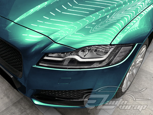 Super Gloss Metallic Peacock Green Vinyl Wrap