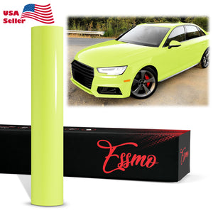 PET Super Gloss Acid Lime Vinyl Wrap