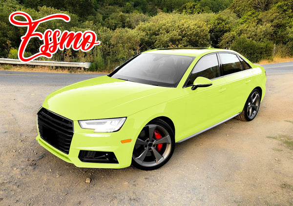 PET Super Gloss Acid Lime Vinyl Wrap
