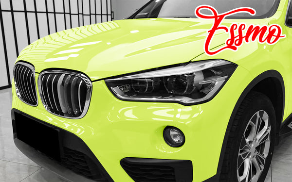 PET Super Gloss Acid Lime Vinyl Wrap