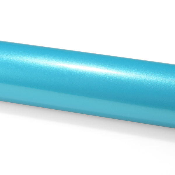 Super Gloss Metallic Lake Blue Vinyl Wrap