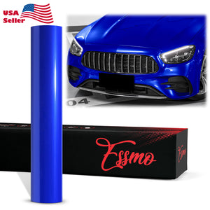 PET Super Gloss Metallic Intense Blue Vinyl Wrap