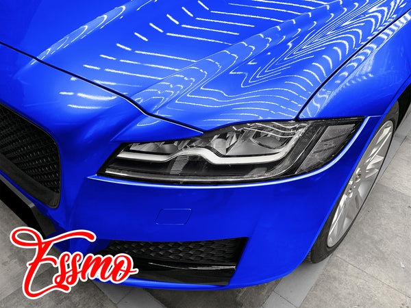 PET Super Gloss Metallic Intense Blue Vinyl Wrap