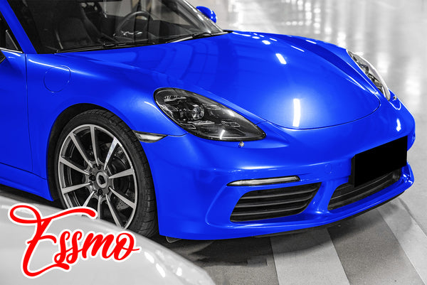 PET Super Gloss Metallic Intense Blue Vinyl Wrap