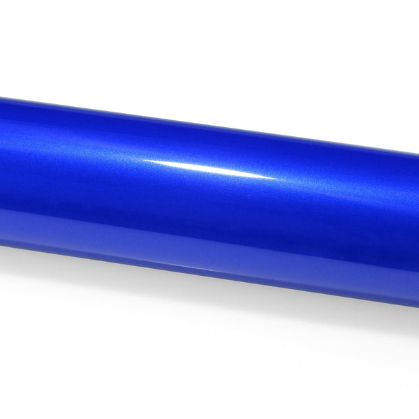 PET Super Gloss Metallic Intense Blue Vinyl Wrap