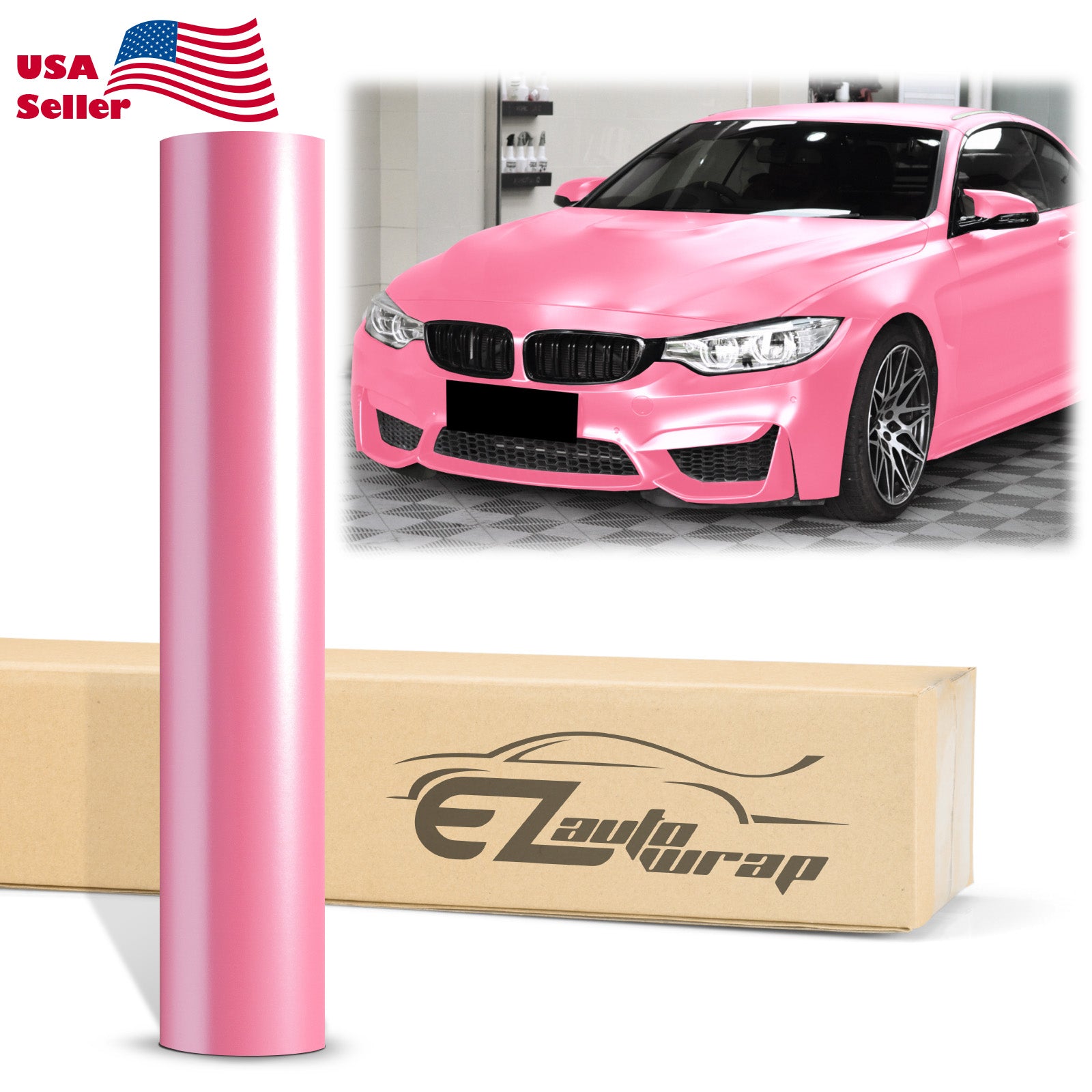 Matte Metallic Satin Pearl Princess Pink Vinyl Wrap – EzAuto