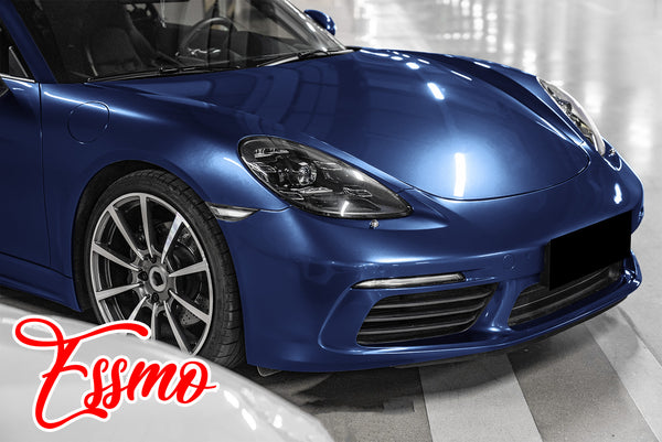 PET Super Gloss Metallic Midnight Blue Vinyl Wrap