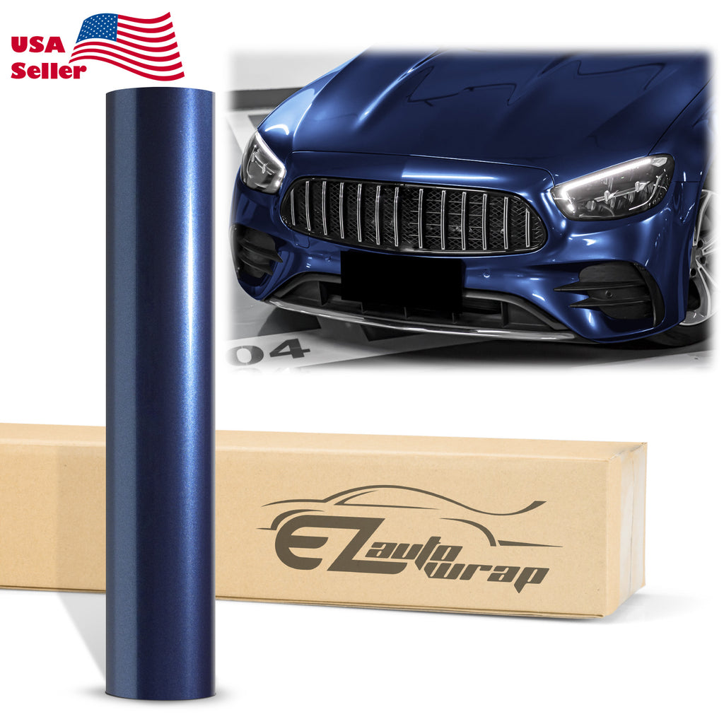 Super Gloss Metallic Midnight Blue Vinyl Wrap – EzAuto Wrap