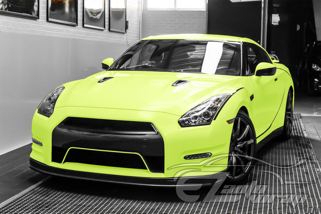 Satin Acid Lime Matte Flat Vinyl Wrap – EzAuto Wrap