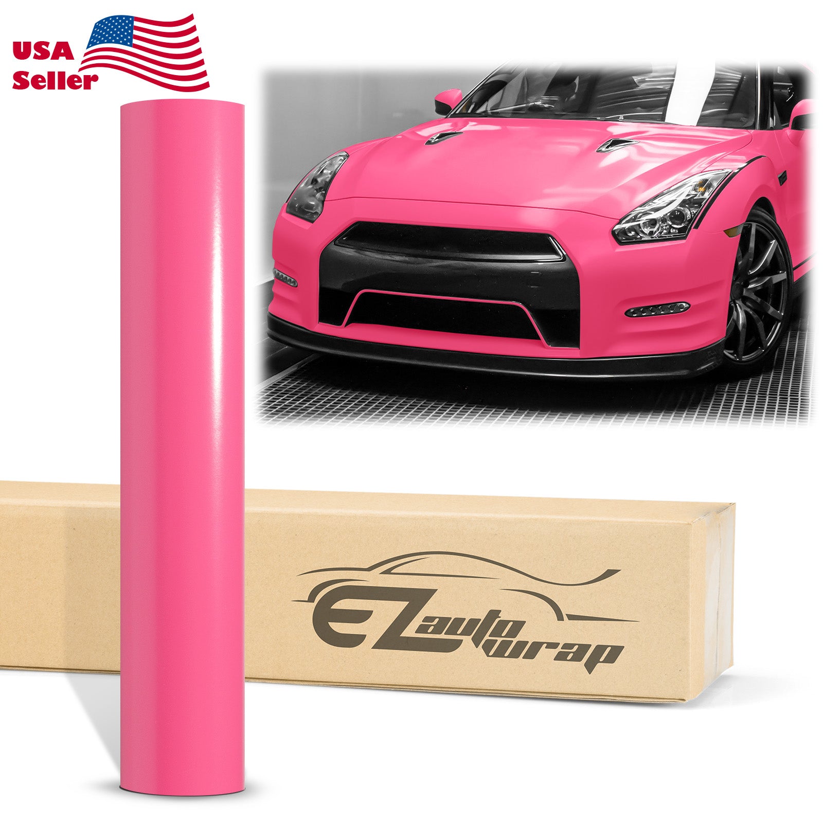 Satin Rose Red Matte Flat Vinyl Wrap
