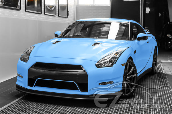 Satin Baby Blue Matte Flat Vinyl Wrap
