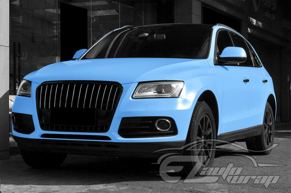 Satin Baby Blue Matte Flat Vinyl Wrap