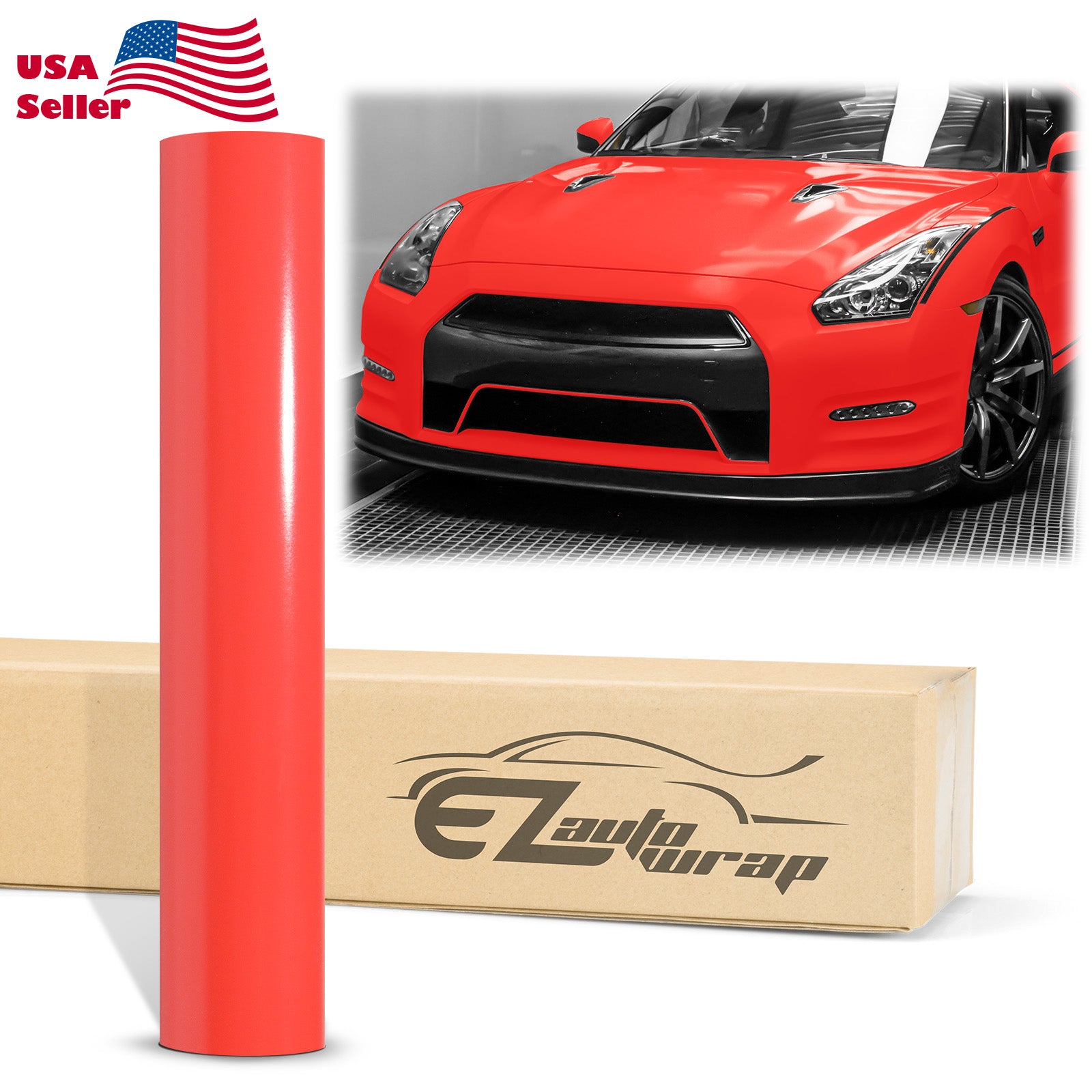 Satin Red Matte Flat Vinyl Wrap – EzAuto Wrap