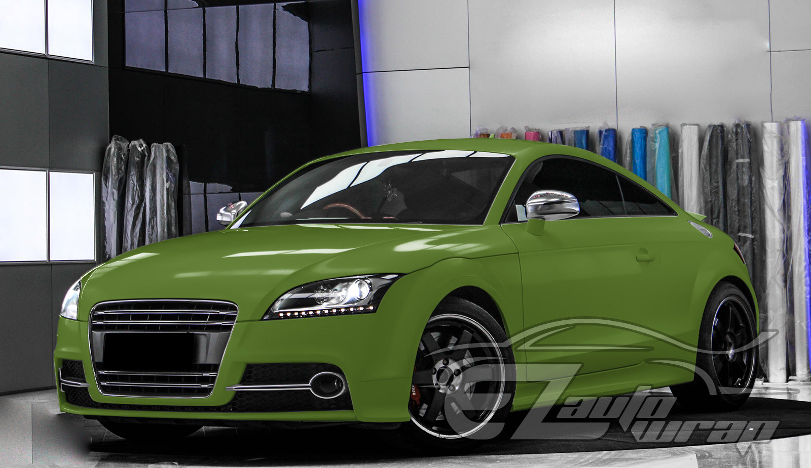 Satin Army Green Matte Flat Vinyl Wrap – EzAuto Wrap