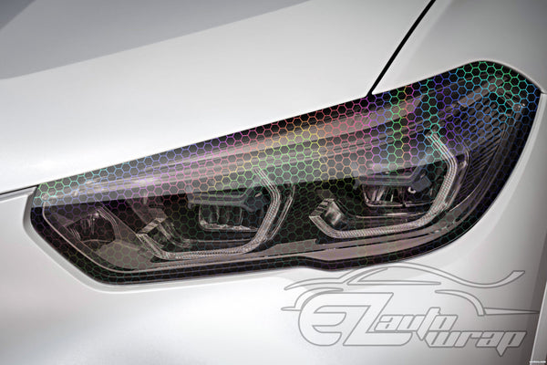 Tint Hex Holographic Light Taillight Headlight Tint Film
