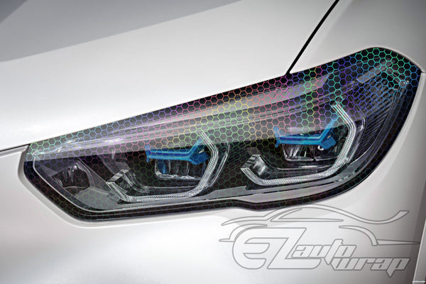 Tint Hex Holographic Clear Taillight Headlight Tint Film
